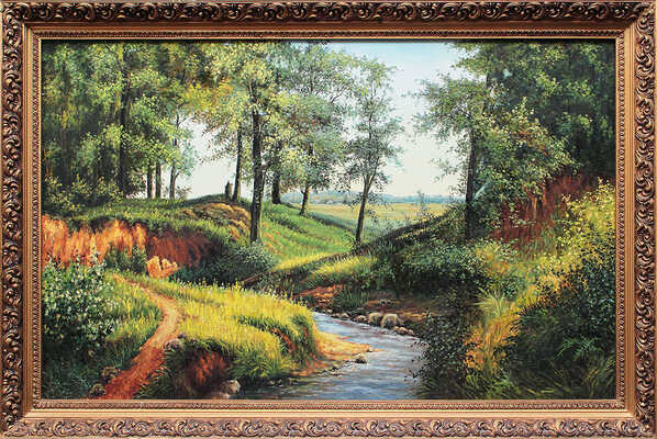 Дубовицкий Виктор Николаевич. Пейзаж с крутыми берегами